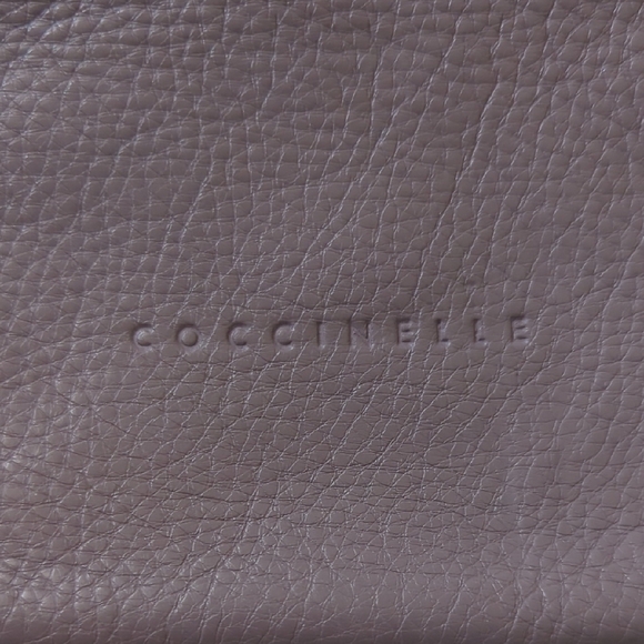 Coccinelle Purple Taupe Leather Wristlet - Picture 2 of 8